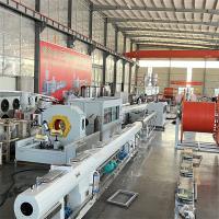 Línea de extrusión de tubos de plástico de HDPE de tornillo único PPR PP PE para 20-110 mm