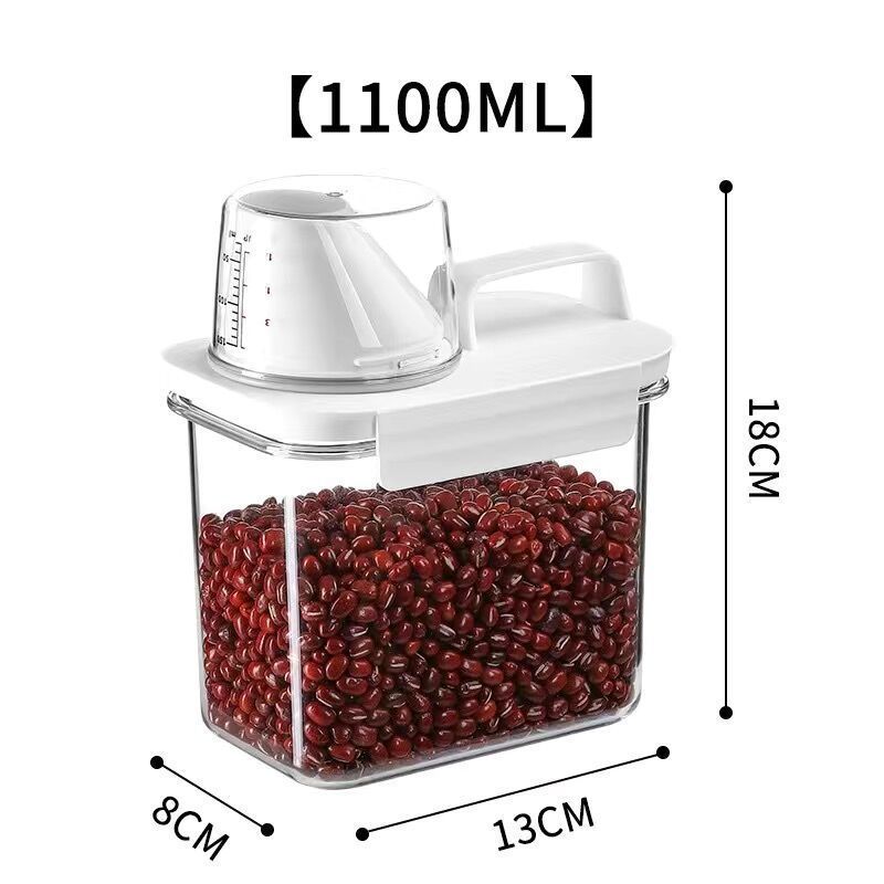 Factory OEM Transparent Airtight Large Capacity Plastic Food Storage Container Set Kitchen Storage Bins with Lid
