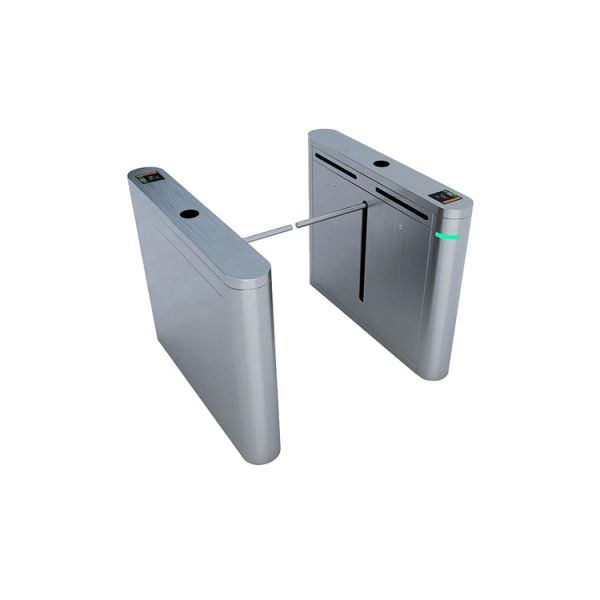 Brushless DC Motor Drop Arm Turnstile with 100W Power and 30 Person Per Minute Capacity