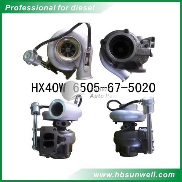 HX40W 6745 81 8230 Auto Turbo Charger / Komatsu PC350 8 Excavator S6D114 Holset Turbocharger