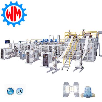 High Performance Adult Diaper Making Machinery Automatic Control System Global Export