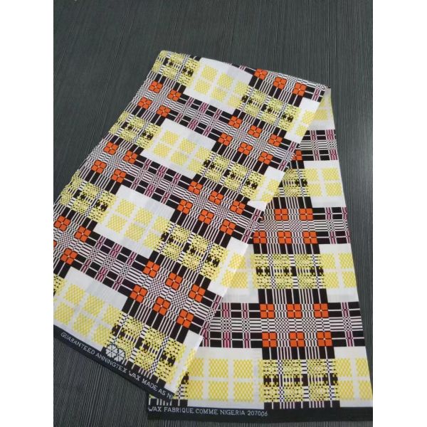 100% Cotton REAL WAX African Ankara Fabrics with Carded Yarn Type and BATIK Pattern