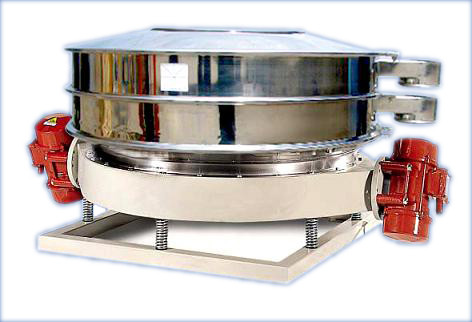 Double motors circular shaker sieve-800mm-single deck sifter for light powder sieving