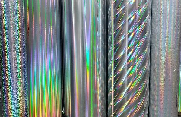 Clear PET Holographic Film 23 Micron for Christmas Gift Box Decoration Packaging