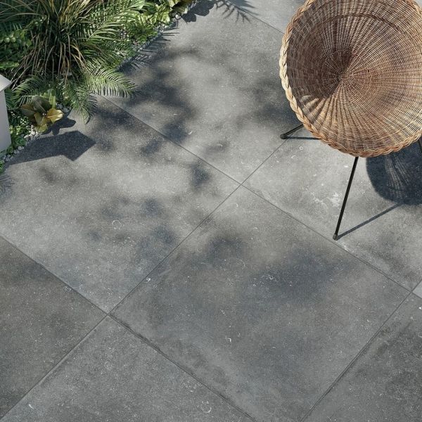 Foshan Outdoor Matte Gray and White Porcelain Floor Tiles 600x600mm Cement Ceramic Tile