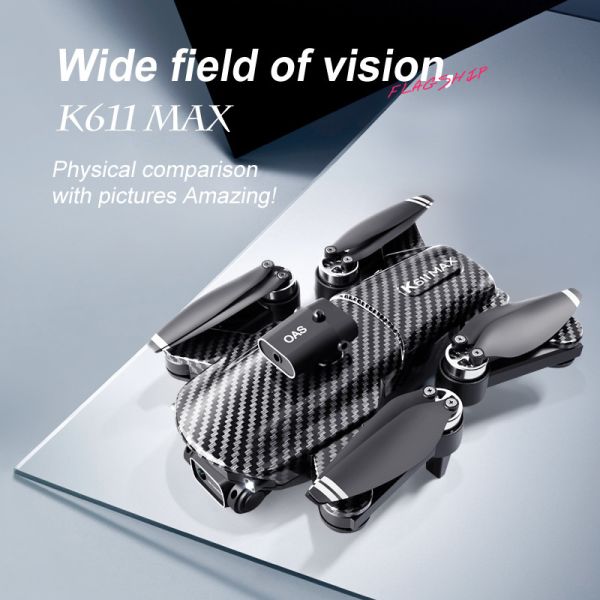 K611 Max 4k Dual Camera Drone HD Wide Angle Obstacle Avoidance Dron with Optical Flow Hovering and Mini Quadcopter FPV Drone