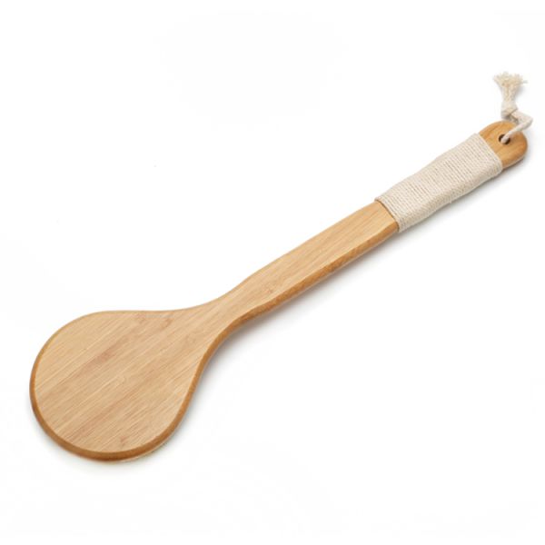 Dry Body Shower Brush Back Scrub Natural Bamboo Long Handle Massage