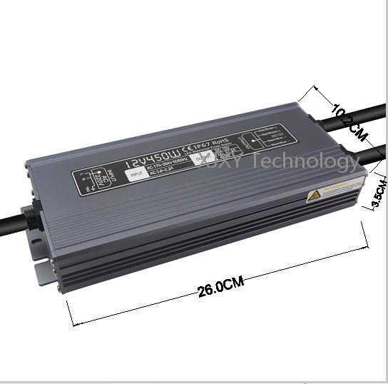 Waterproof LED Drivers Power Supply 12V 450W Buried Light LED Strip Power Supply