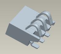 Tipo conector do passo 1.6mm Smt para para conectar baterias destacáveis com os Pegs