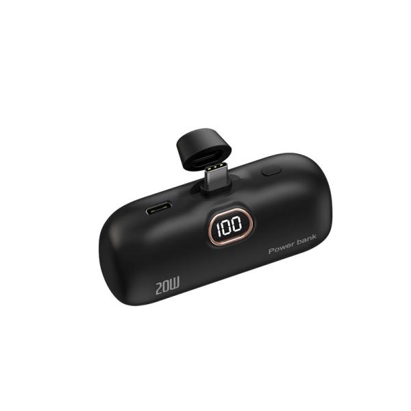 PD USB Type C Fast Charging Power Banks Travel Capsule Small Portable 20W 5000mAh