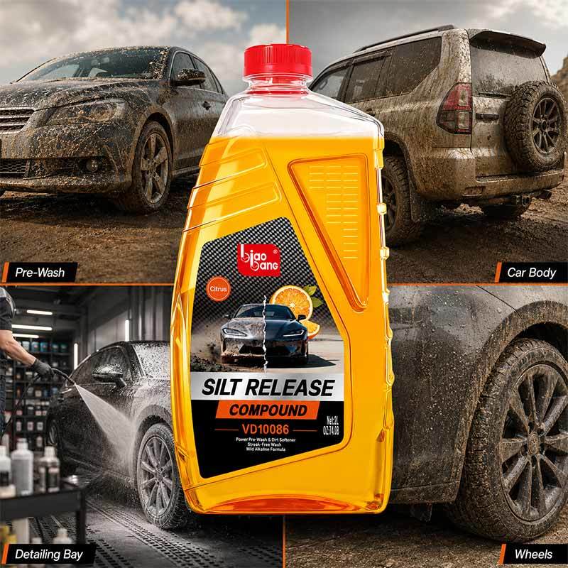 Biaobang 2L Car Pre-Wash Cleaner with Fast Dirt & Sand Release, Powerful Grease Emulsification and Citrus Fragrance