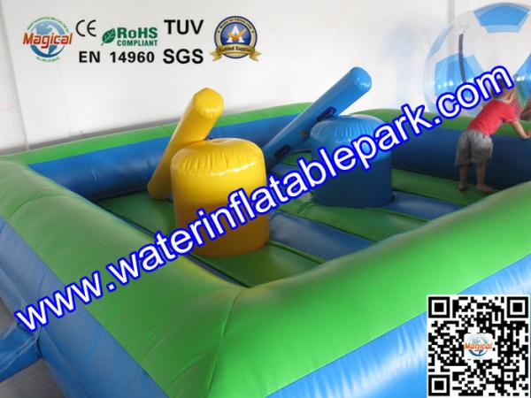 5x5M Gladiator Jousting Inflatable Sport Games , Square Jousting Arena