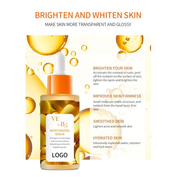 Collagène Vitamine E + B5 organique Capsules sérum anti-rides Vitamine E sérum facial