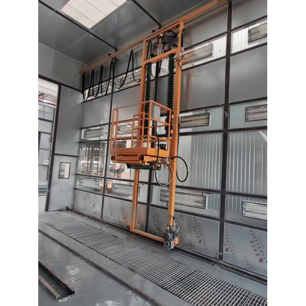 3-Axis Pneumatic Personnel Lift Platform Wall-Mounted for Painting Large Commercial Vehicles
