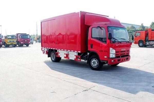 HOWO Light Duty Cargo Truck 5 ton Van Truck  Commercial Long Distance Cargo Van Truck 4x2 Drive Wheel