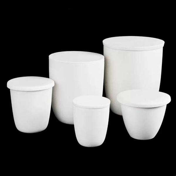 Factory Customizes High Temperature Corrosion Resistant 99% Ceramic Crucibles For Laboratories