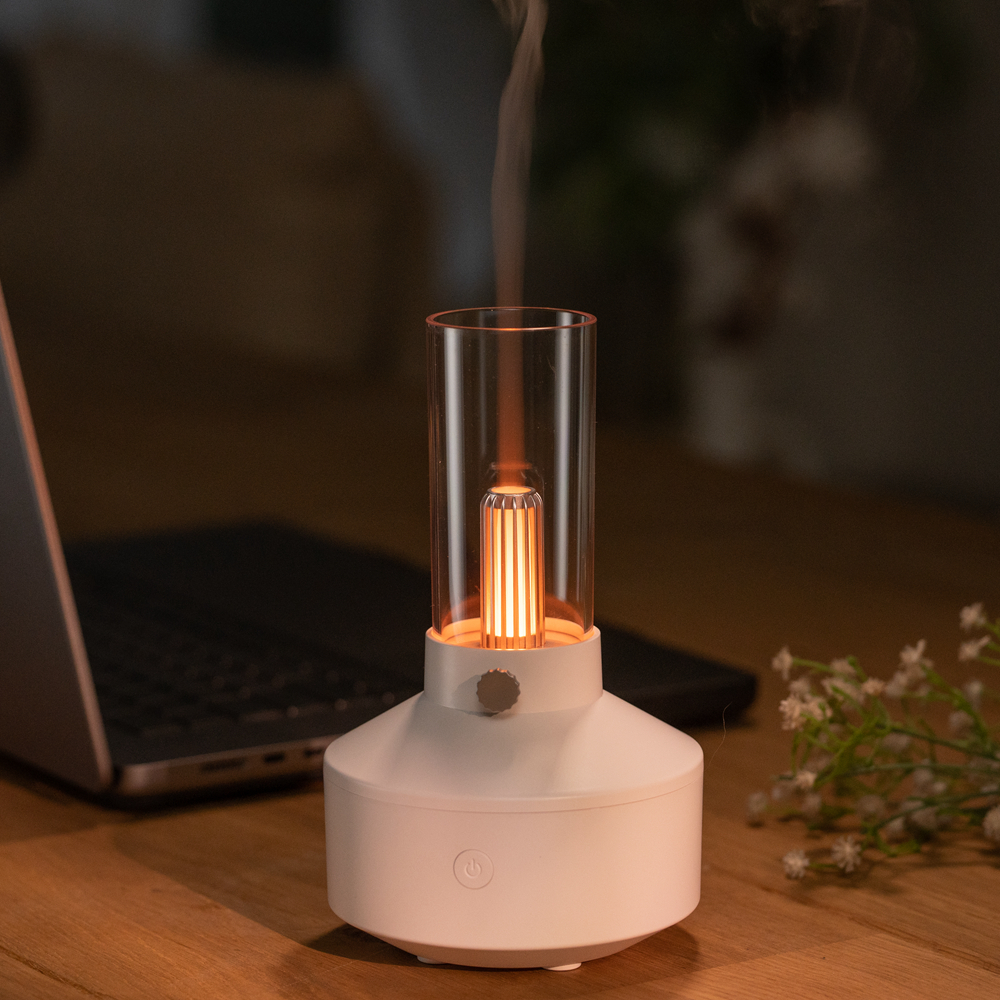 NEW Ultrasonic Fragrant Aromatherapy Air Humidifier Electronic Yoga Candle Light Home Essential Oil Aroma Diffuser