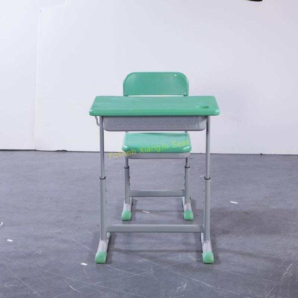 Mint Green HDPE Iron Aluminum School Student Study Desk and Chair