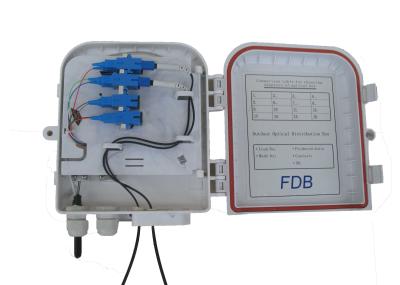 Plástico de alto impacto exterior da caixa de distribuição da fibra óptica do divisor do PLC 1×8