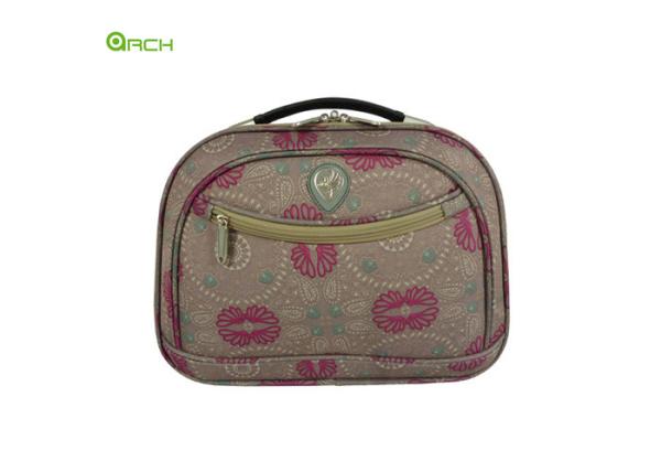 600D polyester Cosmetic Vanity Duffle Travel Luggage Bag with Printing