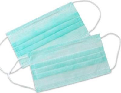 Latex Free Disposable 3 Ply Face Mask With Flexible Aluminum Nose Piece
