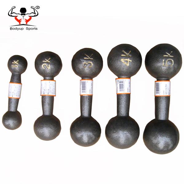 Round Head Fitness Equipment Dumbbells Perfect Handfeeling For Power Training