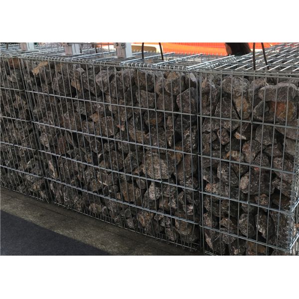 Welded Galvanized Decorative Gabion Mesh Box for Landscape / Floor Protection