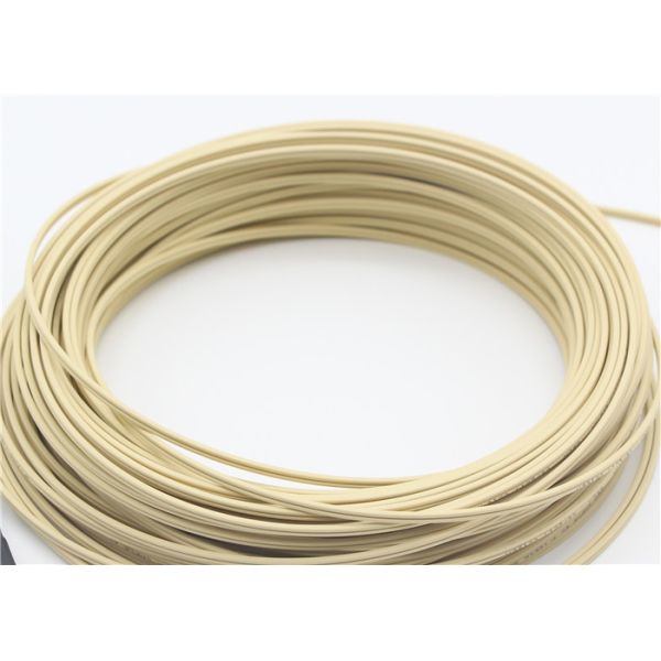 Anti - Corrosion 3*2mm Indoor Fiber Cable , Butterfly Flat Ivory Fiber Drop Cable