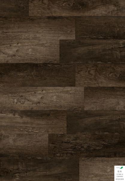 Fireproof Rigid Vinyl Flooring / Plastic Plank Flooring 1220*180mm Size