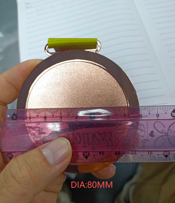 Cheap custom blank medals with ribbon can print your own logo