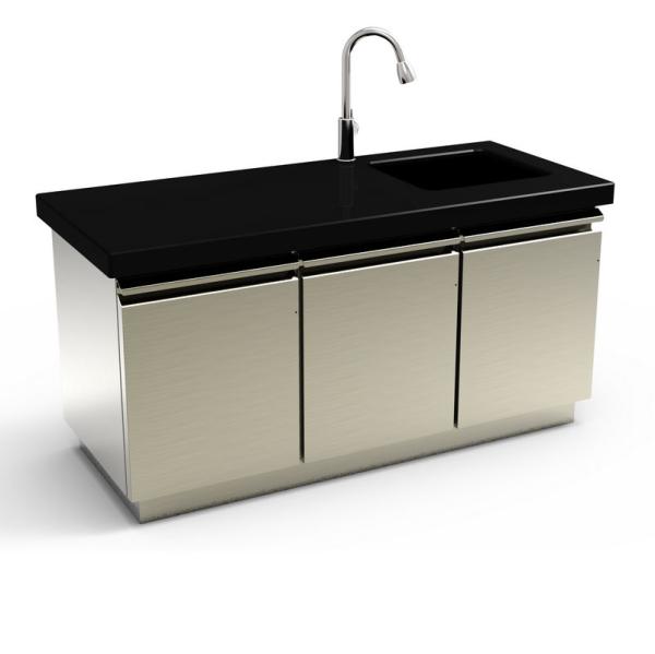 Commercial Stainless Steel Kitchen Cabinets , 50mm Restaurant Stainless Steel Cabinets