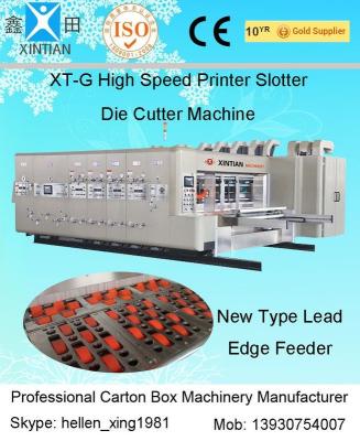 Cardboard Box Making Corrugated Carton Machinery Flexo Printer With Lead Edge Feeder