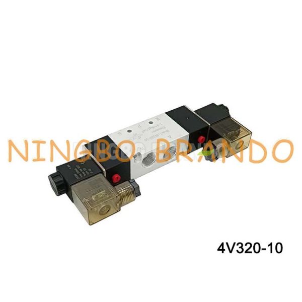 AirTAC Type 4V320-10 DC12V 3/8'' Double Solenoid 5/2 way Solenoid Air Valve