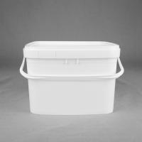 Cubo de la galleta del cuadrado de la categoría alimenticia 3KG con la manija y la tapa