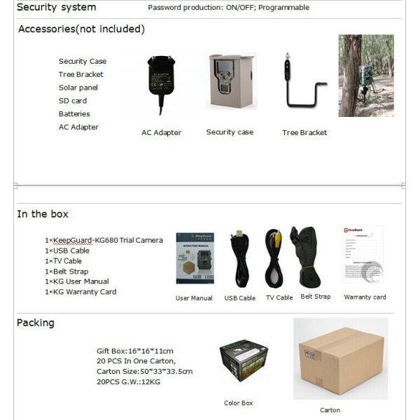 Автоматическая отслеживая ультракрасная охотясь камера, на открытом воздухе камера 1080P живой природы