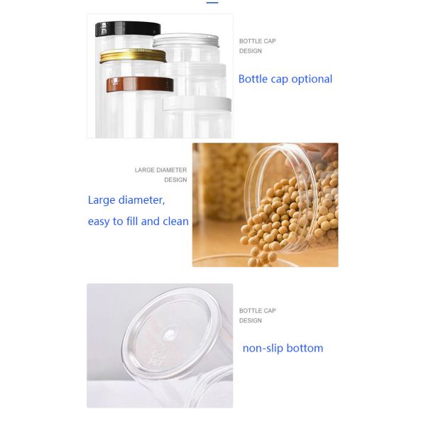 Plastic Customization Plastic Containers Leak Resistant Storage Solutions Ideal for Liquid and Solid Product Packaging