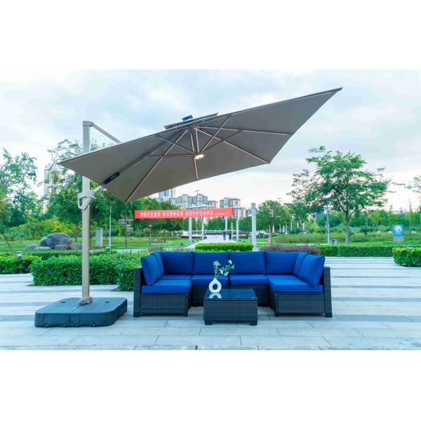 Garden Sofa Set Outdoor Furniture Steel Modern Sofa Dining Residential Multifunctional Plastic Rattan Patio Luxury