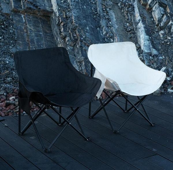 Portable Folding Padded Camping Chair For Lawn Camp Hiking Beach Sports Hunting, Beige
