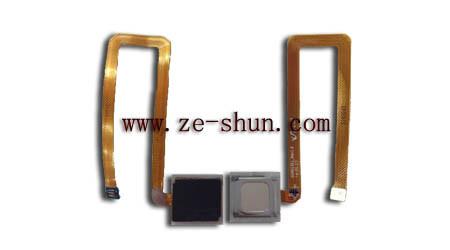 Black Fingerprint Mobile Phone Flex Cable Metal For Huawei Mate 7
