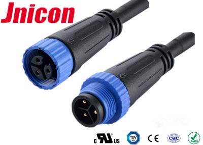 IP68 poder impermeável do conector redondo do Pin do plástico 3 e dados fêmeas masculinos TUV aprovados