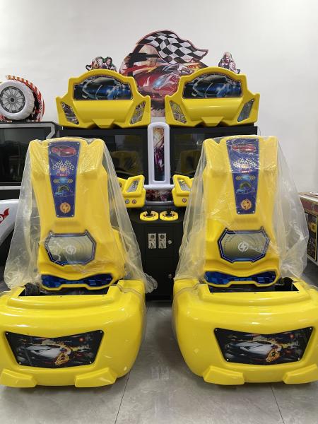 Coin Operated  2 Players Car Racing Game Machine  32 Inch Video