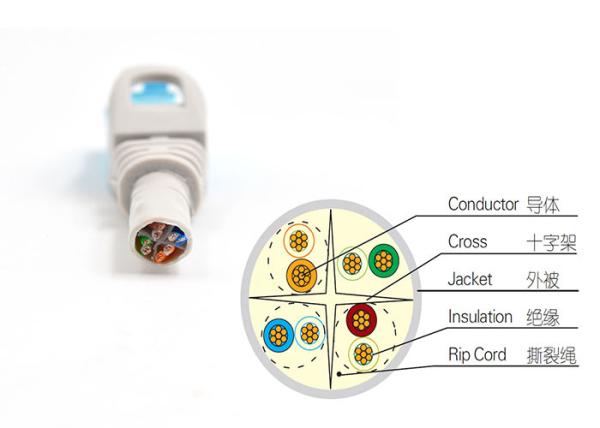 Outdoor Rated Long Or Short Cat6 Patch Cables UTP Category 6 Ethernet Cable