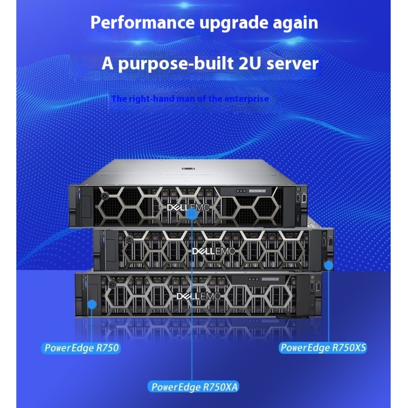 Dell PowerEdge R750 2U Rack Server with Xeon CPU and 12LFF Drive Bays for High-Performance Computing