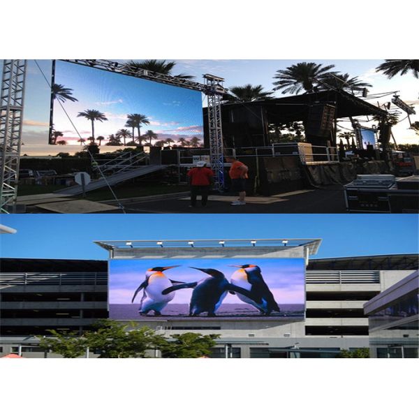 Die Cast Cabinet Outdoor Rental LED Display , Curved LED Video Screen P3.91 P4.81 P6.25