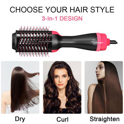 a escova do secador do sopro do cabelo de 1000W 110V 3in1 penteia uma beleza mais seca da ferramenta do cabelo do Straightener do cabelo do ar quente