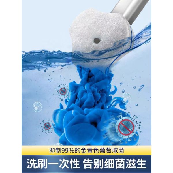 Disposable Toilet Brush with Ergonomic Handle for Hygiene Cleaning