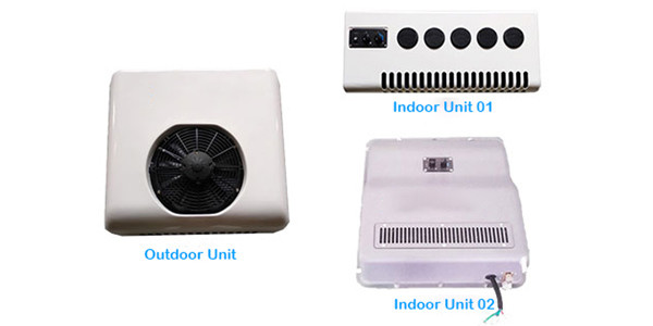 DC12V Truck Parking Air Conditioner with 2500W Refrigerating Capacity Energy-Saving and Lightweight Design