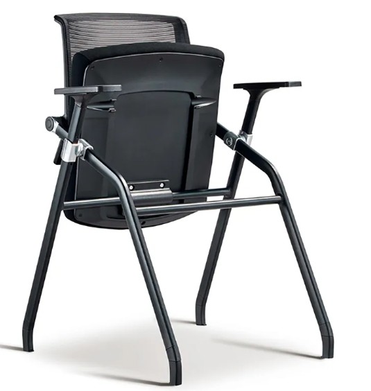 Wholesale Strong Leg Black Plastic Chair Mesh Office Chair Foldable Office Chair