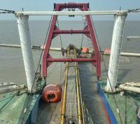 Bateau de dragage de sable polyvalent de 100 cbm de type couronne