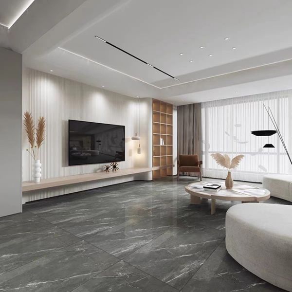 плитки пола 600*1200mm серые мраморные для плиток пола и стены Bathroom